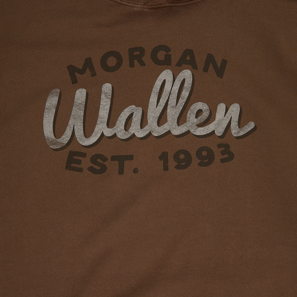 One Thing At A Time Brown Hoodie