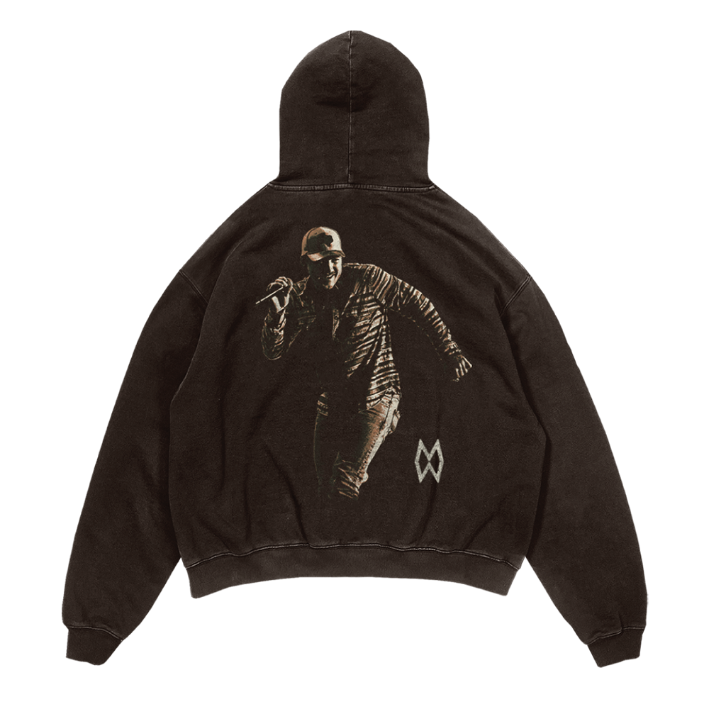 Live Photo Brown Hoodie